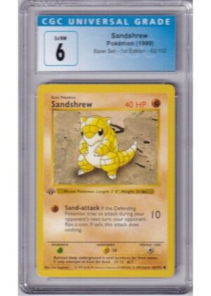 Sandshrew 62/102 1st Edition CGC 6