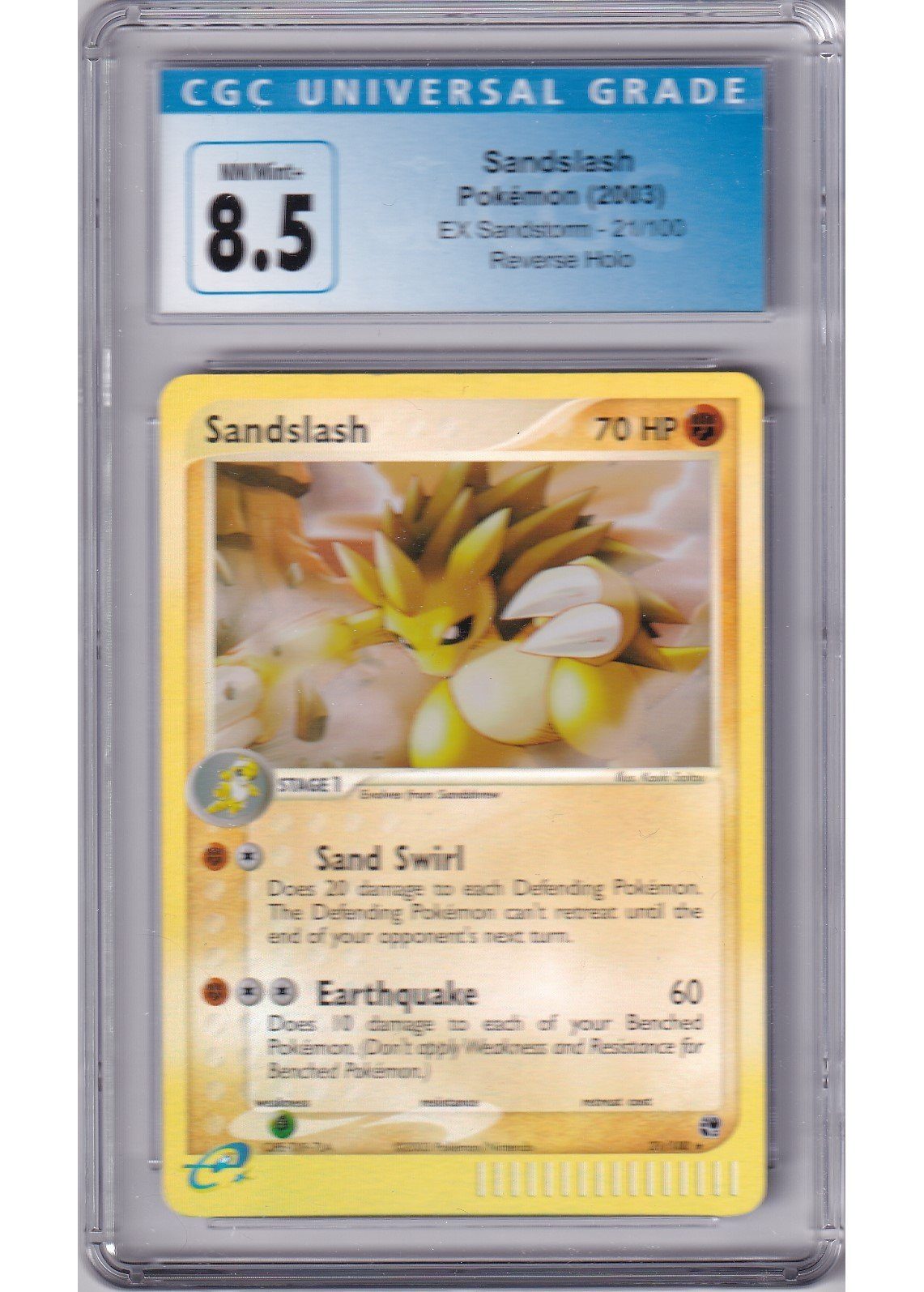 Sandslash 21/100 Reverse Foil CGC 8.5