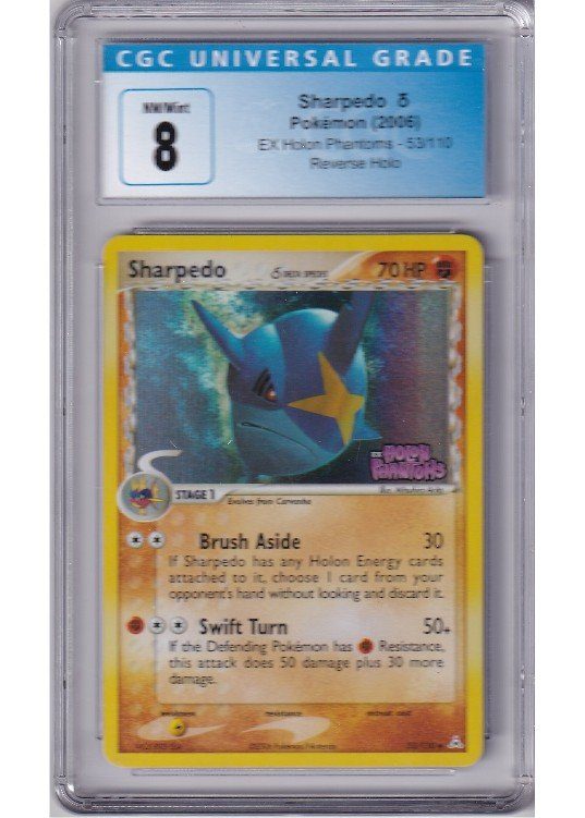 Sharpedo &delta; 53/110 Reverse Foil CGC 8