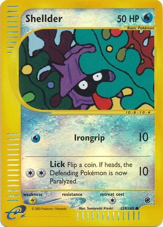 Shellder - 129/165 - Reverse