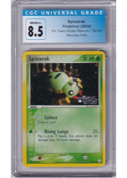 Spinarak 78/109 Reverse Foil CGC 8.5
