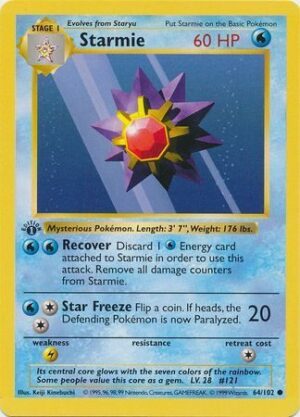 Starmie - 64/102 - 1st Edition