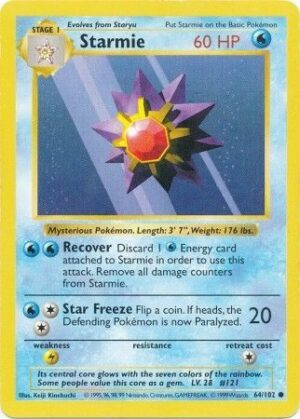 Starmie - 64/102 - Shadowless