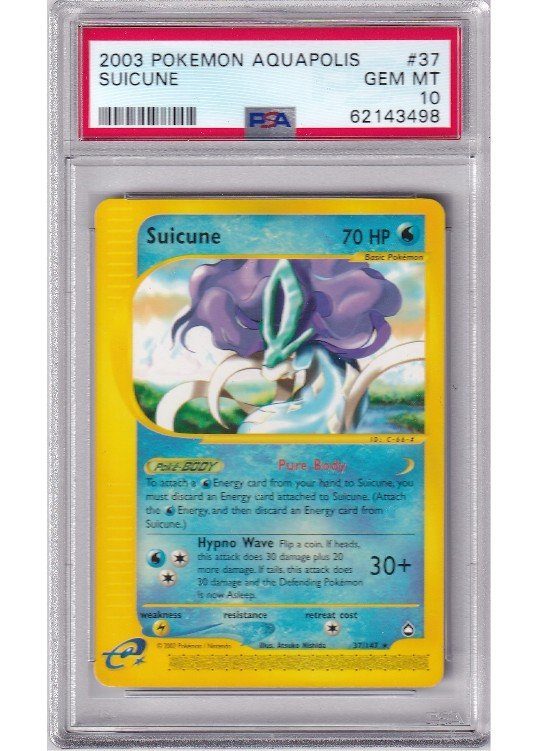 Suicune 37/147 PSA 10
