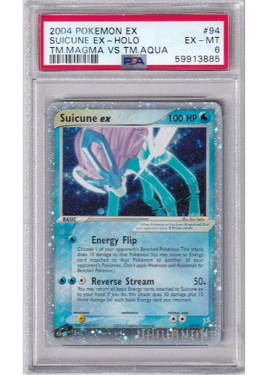 Suicune ex 94/95 PSA 6