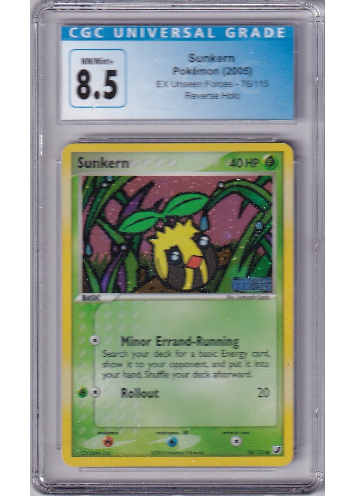 Sunkern – 76/115 – Reverse Foil – CGC 8.5