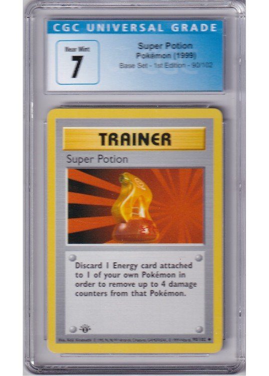 Super Potion 90/102 1st Edition CGC 7