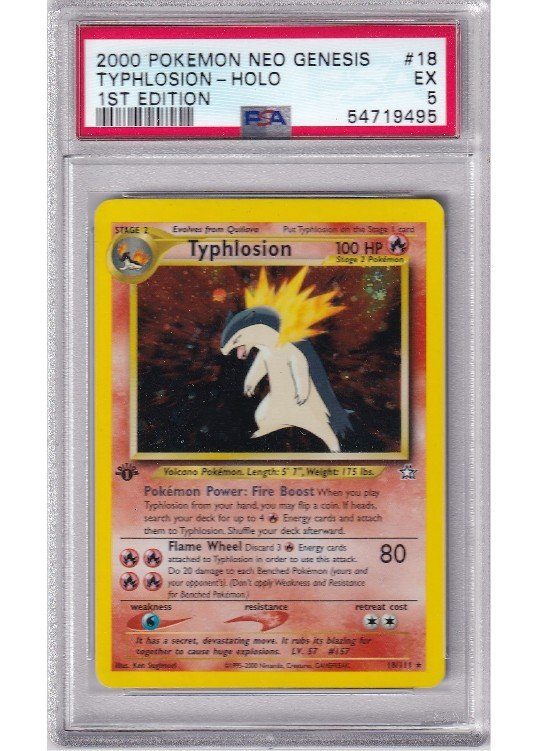 Typhlosion 18/111 1st Edition PSA 5