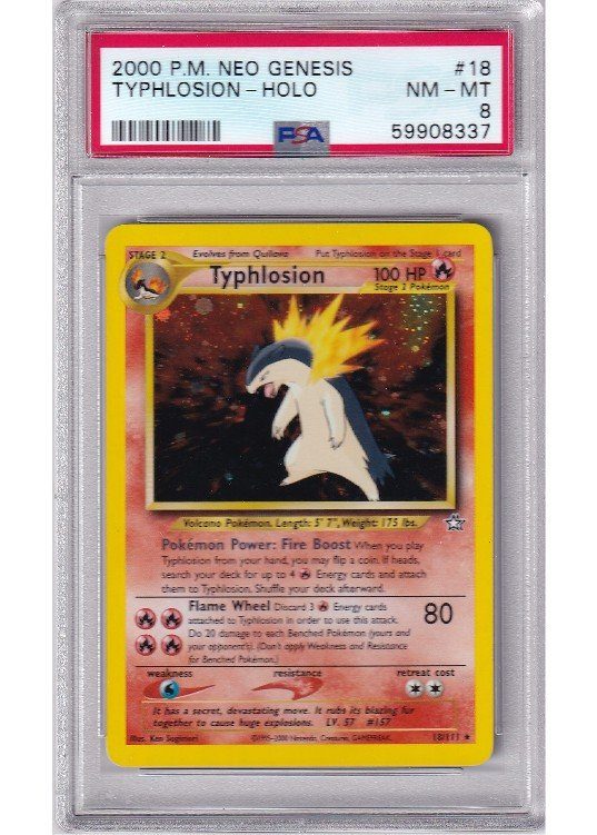 Typhlosion 18/111 PSA 8