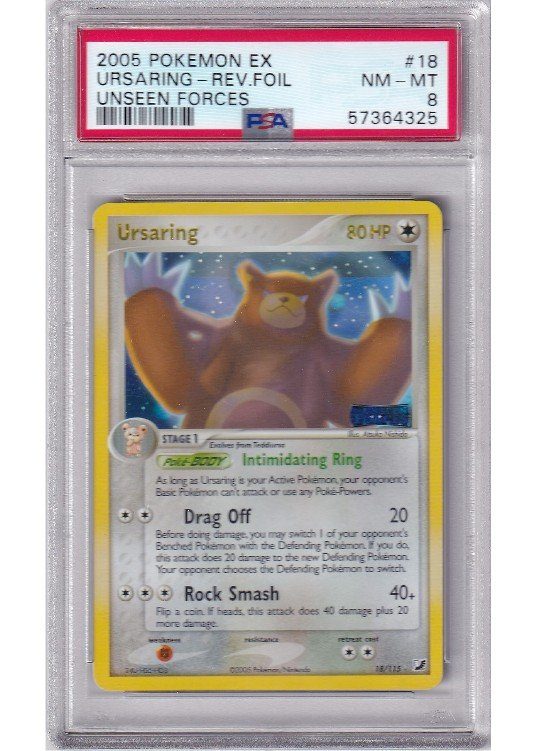 Ursaring 18/115 Reverse Foil PSA 8
