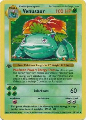 Venusaur - 15/102 - 1st Edition (Holo)