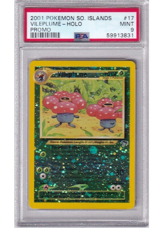 Vileplume – 17/18 – Reverse Foil – PSA 9