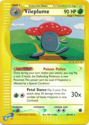 Vileplume - 69/165 - Reverse