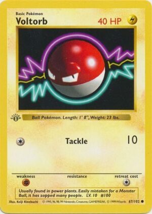 Voltorb - 67/102 - 1st Edition