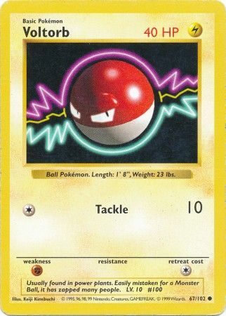 Voltorb - 67/102 - Shadowless