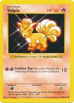 Vulpix - 68/102 - Shadowless