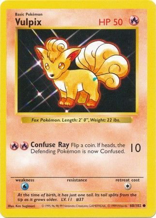 Vulpix - 68/102 - Shadowless