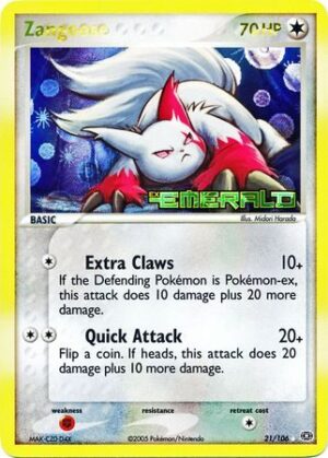 Zangoose - 21/106 - Reverse