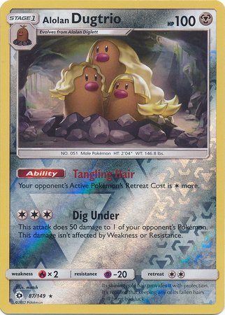Alolan Dugtrio - 87/149 - Reverse