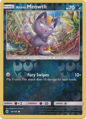 Alolan Meowth - 78/149 - Reverse