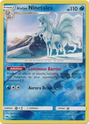 Alolan Ninetales - 28/147 - Reverse