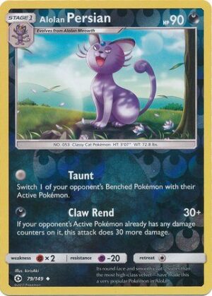 Alolan Persian - 79/149 - Reverse