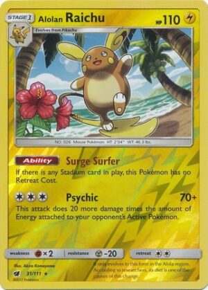 Alolan Raichu - 31/111 - Reverse