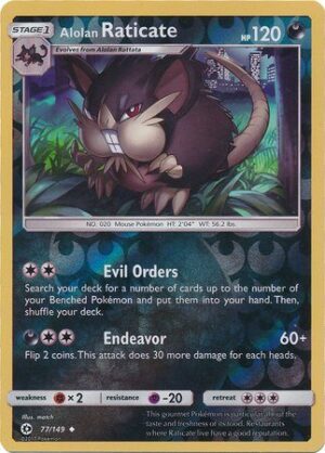 Alolan Raticate - 77/149 - Reverse