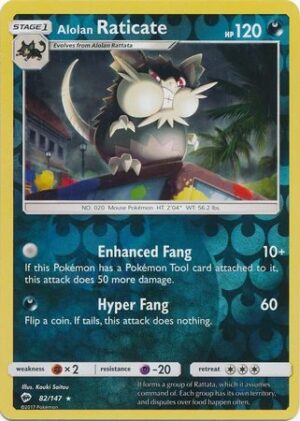 Alolan Raticate - 82/147 - Reverse