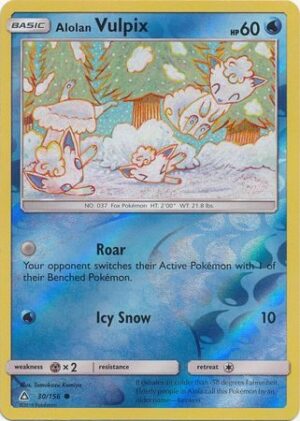 Alolan Vulpix - 30/156 - Reverse
