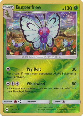 Butterfree - 3/149 - Reverse