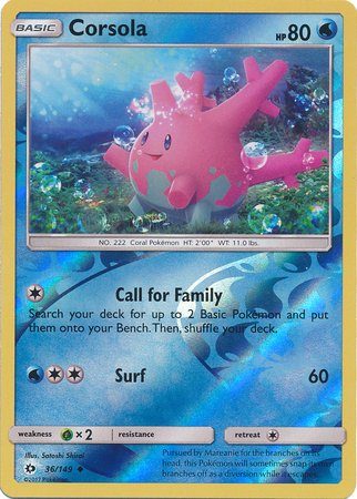 Corsola - 36/149 - Reverse