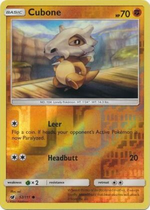 Cubone - 52/111 - Reverse