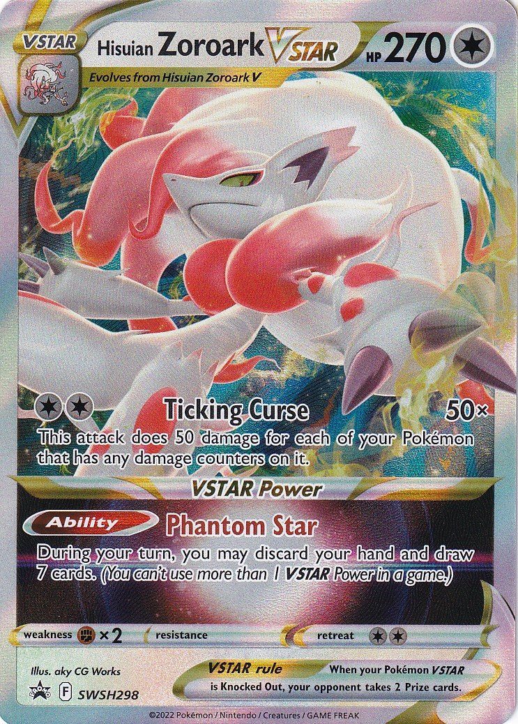 JUMBO Hisuian Zoroark VSTAR - SWSH298 - JUMBOkort på Pokemons.dk