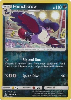 Honchkrow - 72/156 - Reverse