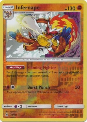 Infernape - 59/131 - Reverse