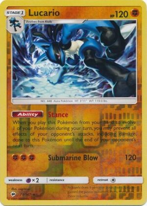 Lucario - 71/147 - Reverse