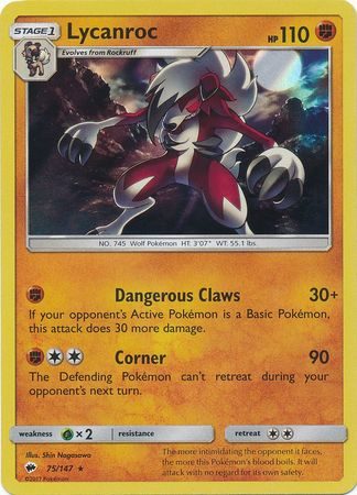 Lycanroc - 75/147 (Holo)