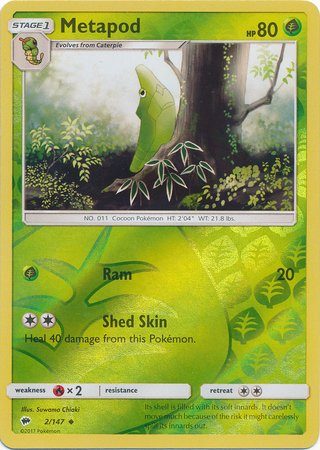 Metapod - 2/147 - Reverse