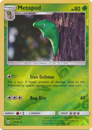 Metapod - 2/149 - Reverse