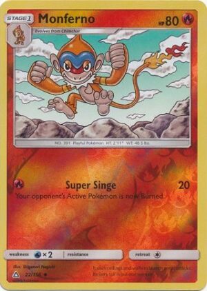 Monferno - 22/156 - Reverse
