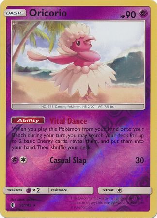 Oricorio - 55/145 - Reverse