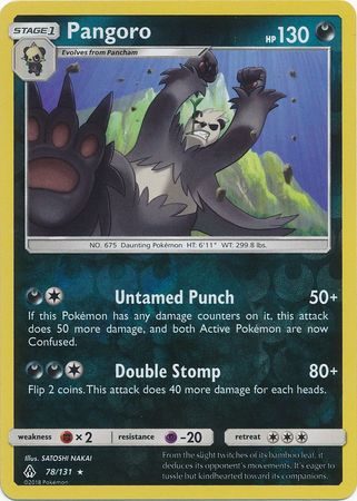 Pangoro - 78/131 - Reverse