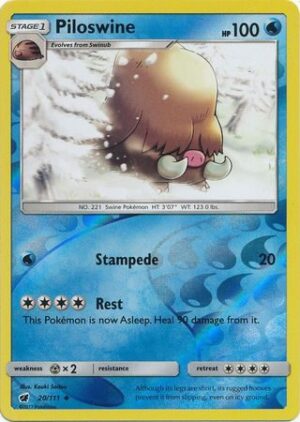 Piloswine - 20/111 - Reverse