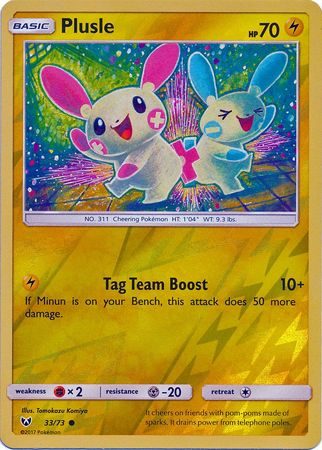 Plusle – 33/73 – Reverse