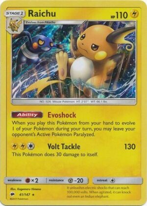Raichu - 41/147 (Holo)
