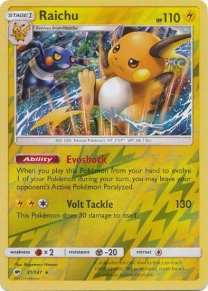 Raichu - 41/147 - Reverse
