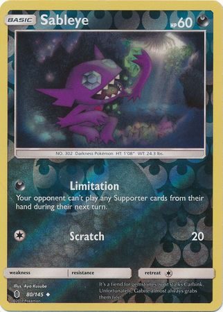 Sableye - 80/145 - Reverse