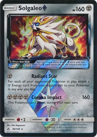 Solgaleo Prism Star - 89/156