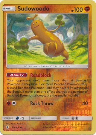 Sudowoodo - 66/145 - Reverse